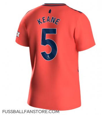 Everton Michael Keane #5 Replik Auswärtstrikot 2023-24 Kurzarm